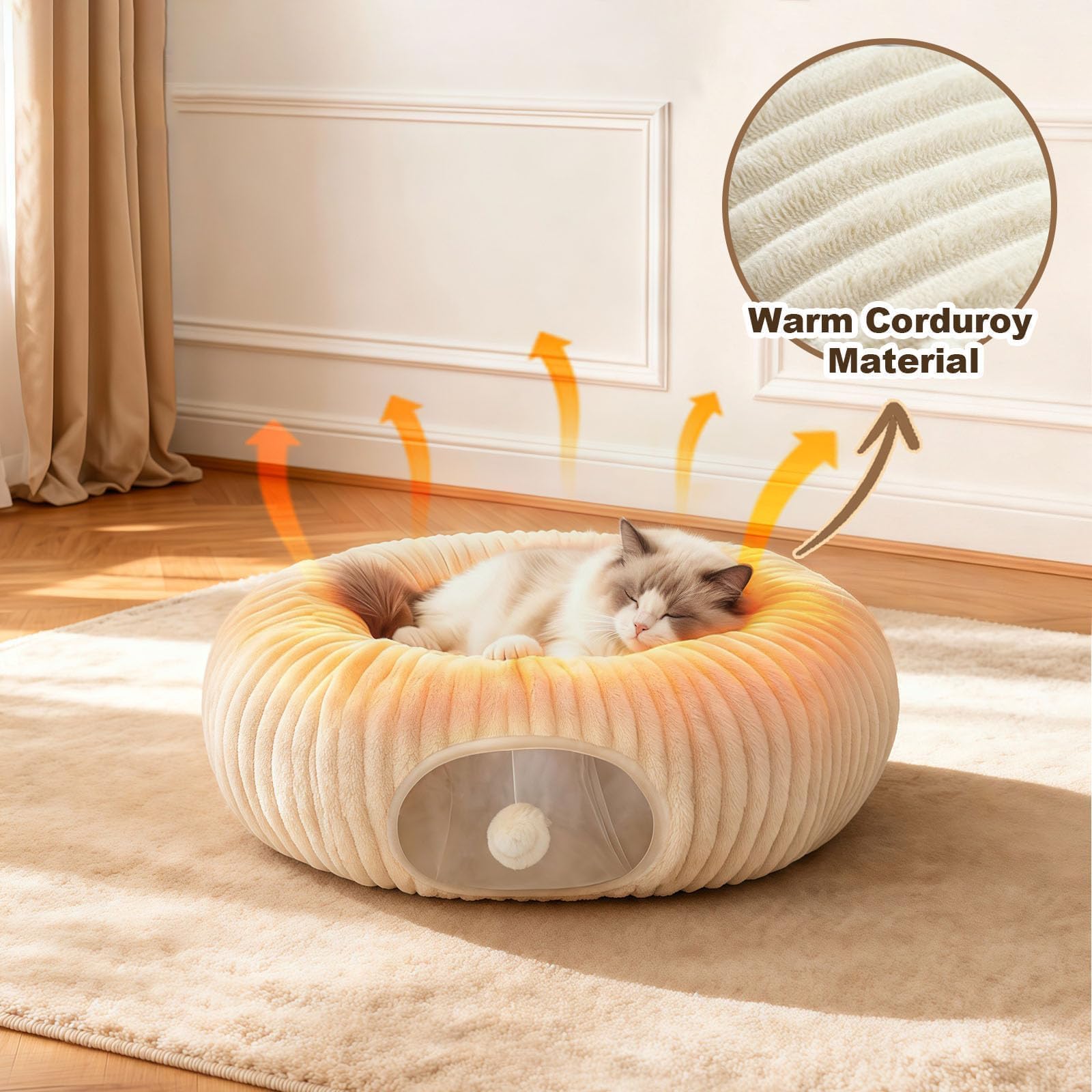 MOYMO túnel-gato-plegable montaje rápido y ahorro de espacio