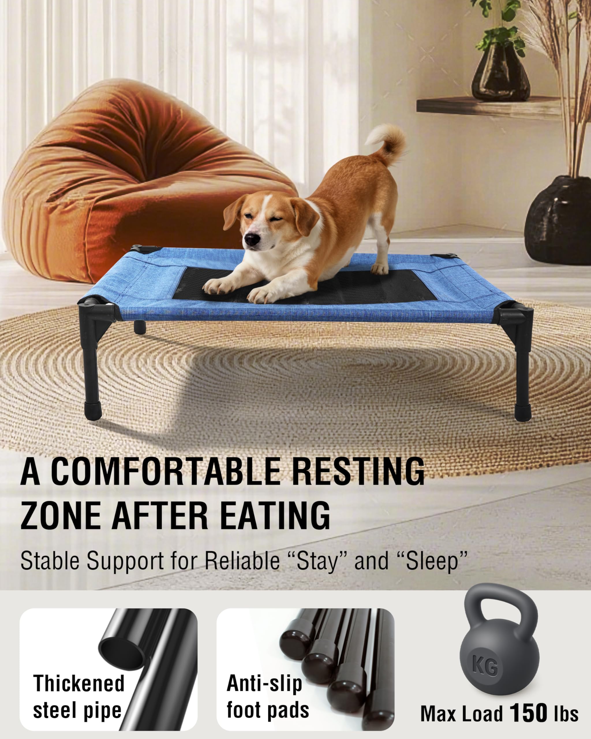 Cama Moysoon para perros con malla transpirable para descanso fresco