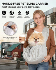 Moysoon portador para perro pequeño con base acolchada de 5 mm para mayor confort.