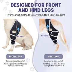 Rodillera Moysoon universal para perro con ajuste cómodo para cuatro patas.
