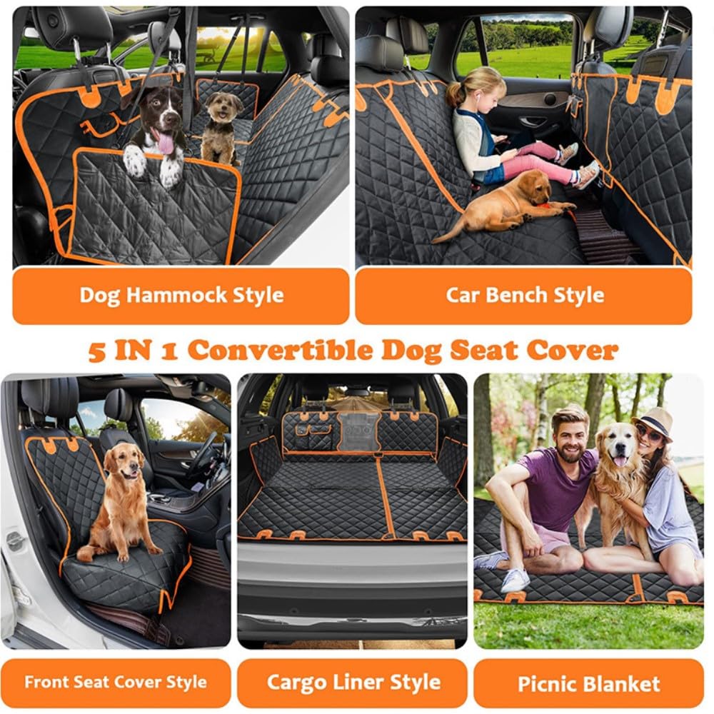 Funda mp-dog cubierta-asiento hamaca con ventana de malla para ventilación.