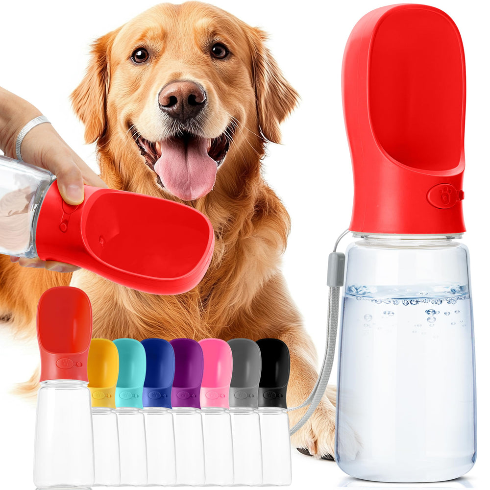 Mr. Pen botella de agua para perro de 19 onzas rojo, ideal para paseos