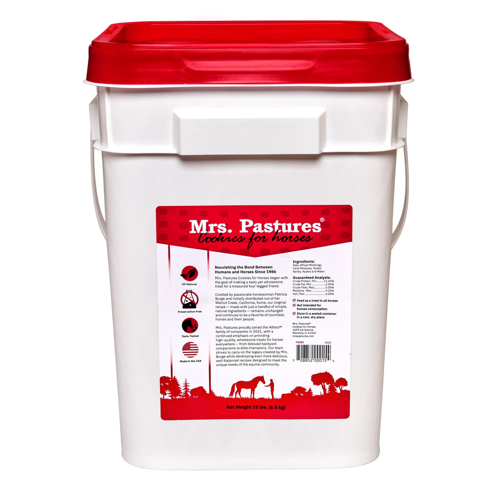 Galletas Mrs. Pastures caballos ingredientes-naturales y simples