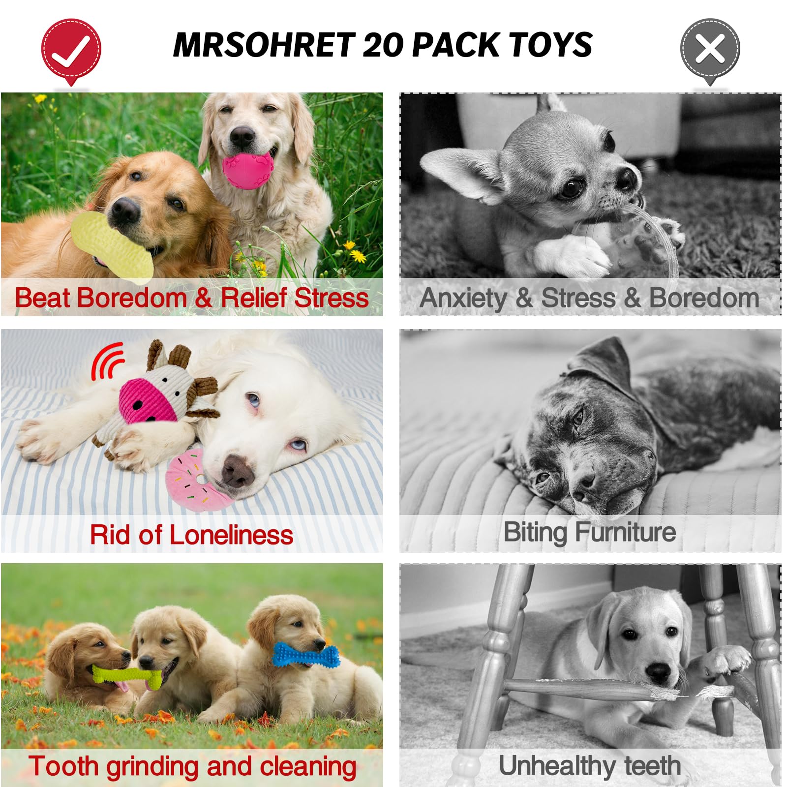 Cesta de almacenamiento Mrsohret para juguetes de perros