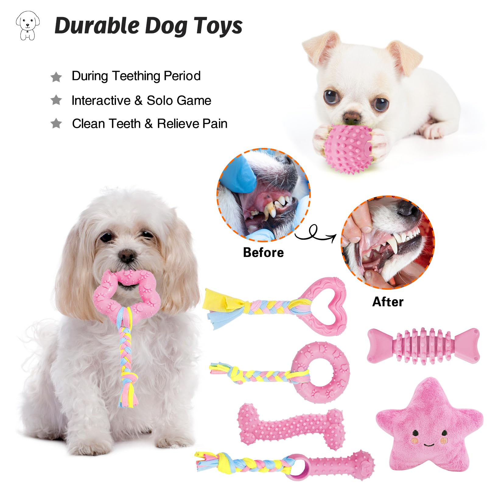 Peluche chirriante suave MRSOHRET para compañía