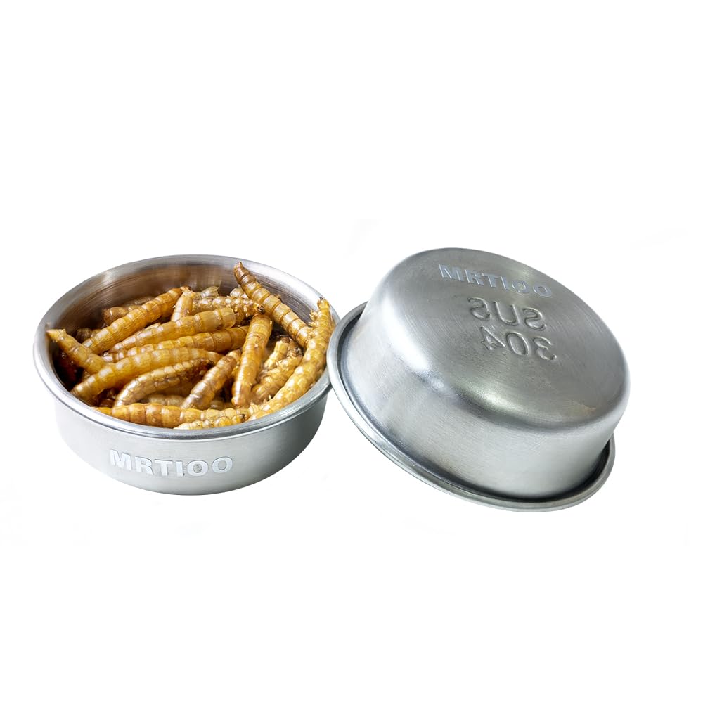 La MRTIOO taza 14 ml facilita porciones pequeñas para geckos y otros reptiles.