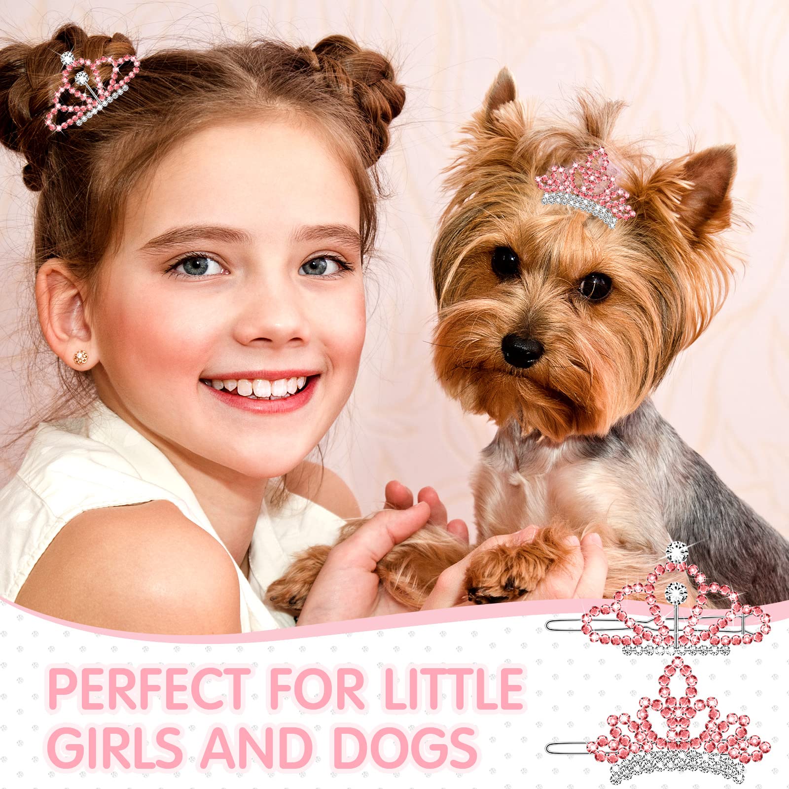 MTLEE accesorio de pelo con cristal, retratos familiares con glamour.