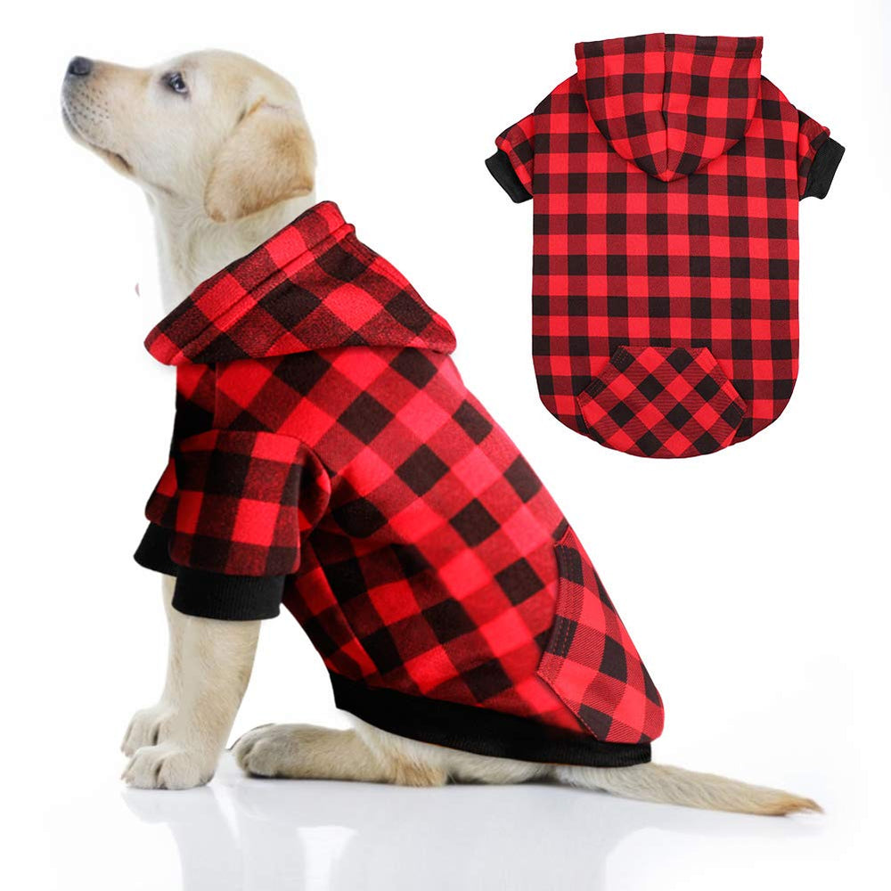 Hoodie Mtliepte para perros con capucha y bolsillos, perfecto para paseos nocturnos.