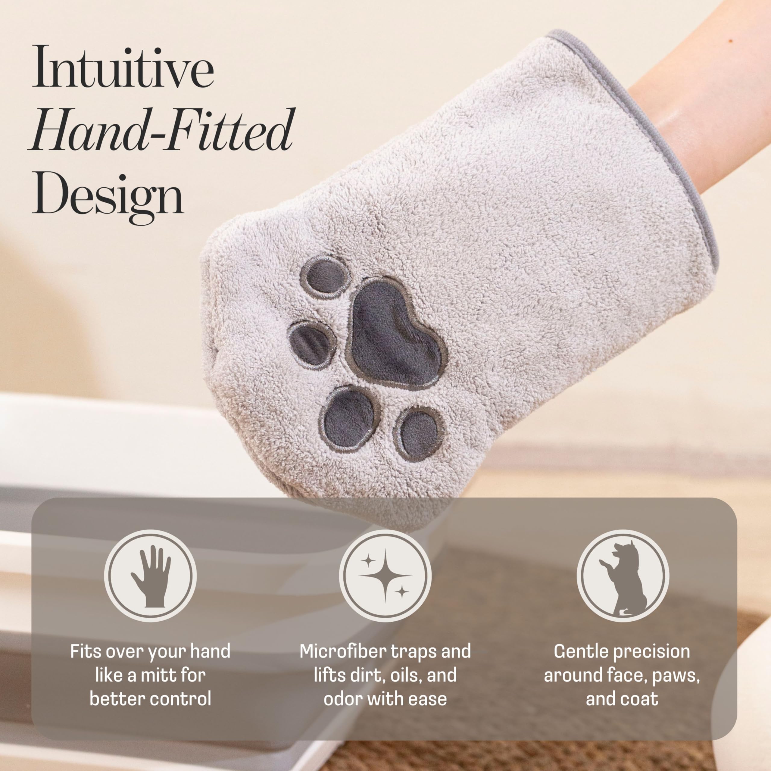 Muddi Mitt para limpieza de patas y uñas con suavidad
