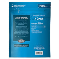 Muenster hígado liofilizado textura: bocado nutritivo para entrenamiento.