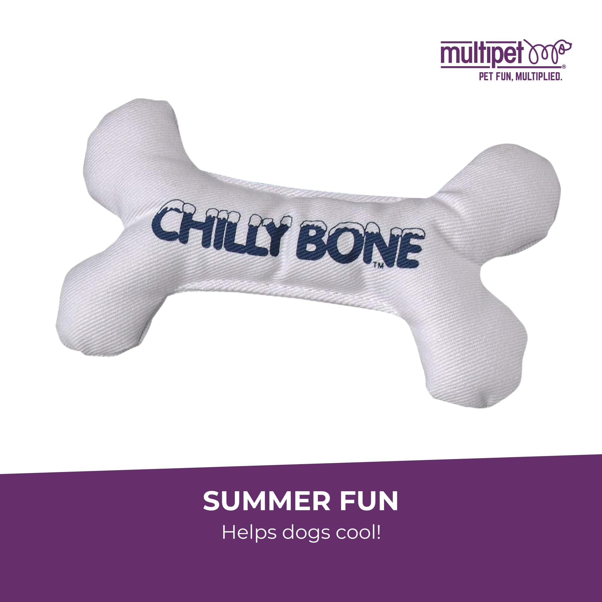 Multipet Chilly Bone, ideal para perros pequeños y medianos con supervisión.