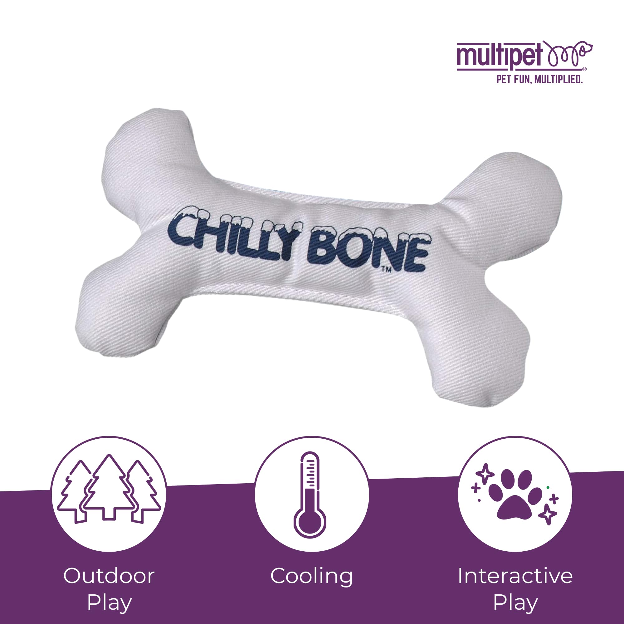 Multipet Chilly Bone: frío para perros durante juego exterior