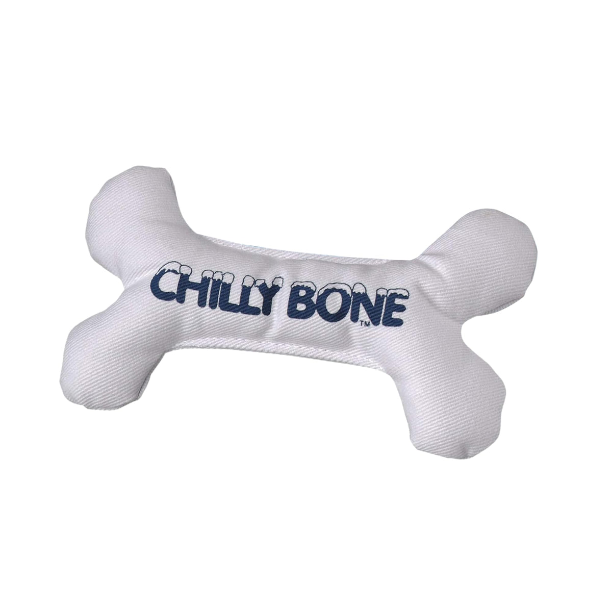 Multipet Chilly Bone, juguete de dentición de lona congelable para perros pequeños y medianos.