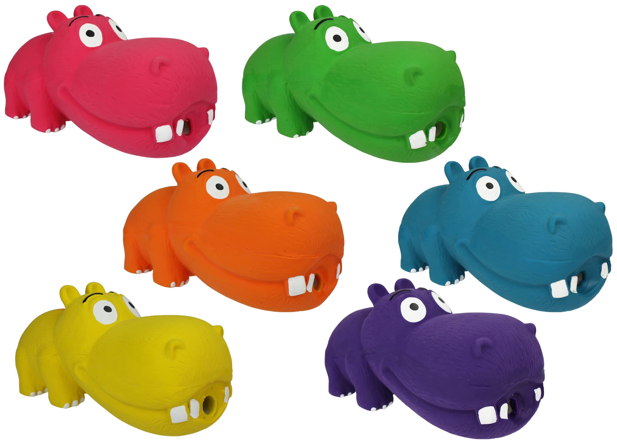 Multipet hipopótamo de látex, tamaño 8 pulgadas para perros grandes