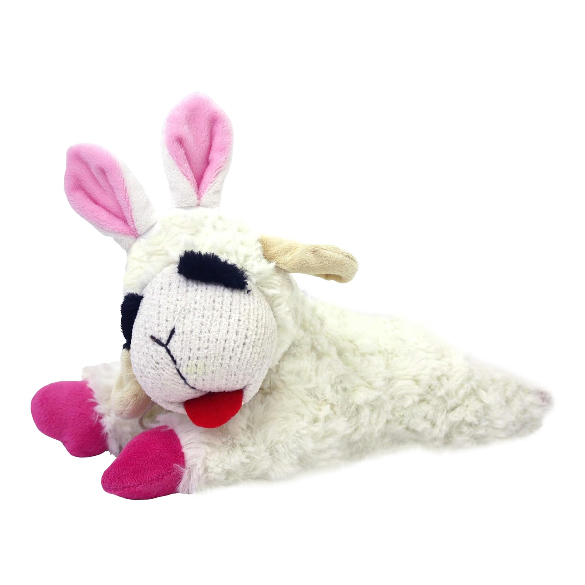 Juguete peluche Multipet con orejas de conejo, ideal para abrazar