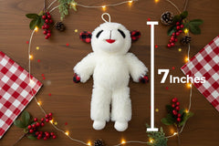 Multipet Lambchop diseño gingham rojo-negro: estilo festivo para morder y abrazar