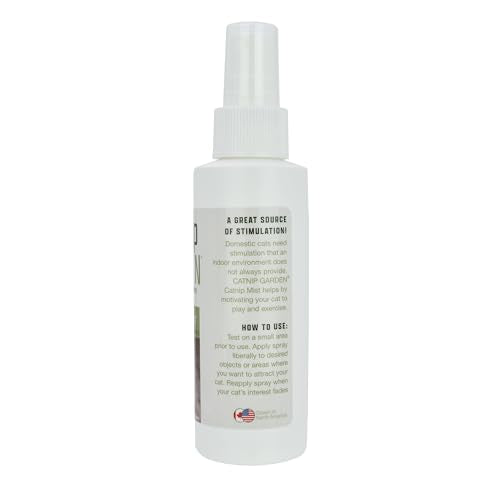 Multipet Menta Gatuna envase de 4 oz para sesiones de juego.