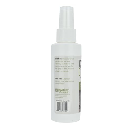 Multipet Menta Gatuna uso en rascadores y camas para estimulación.