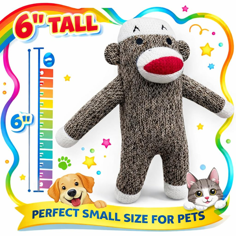 Multipet monito calcetín: ideal para morder y compañía diaria.
