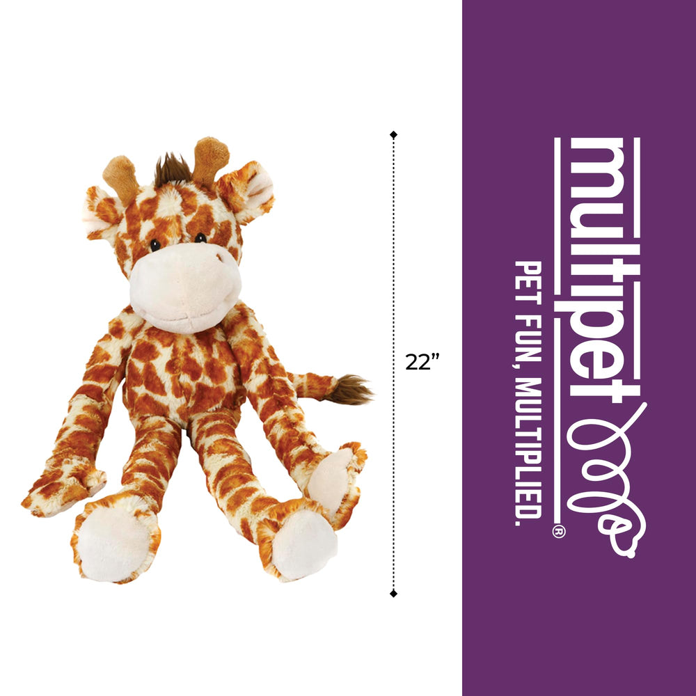 Multipet Swingin Safari jirafa con cinco chirridos para entretenimiento