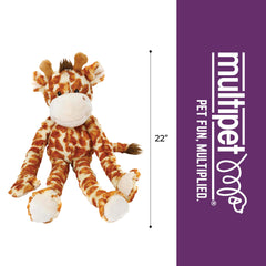 Multipet Swingin Safari jirafa con cinco chirridos para entretenimiento