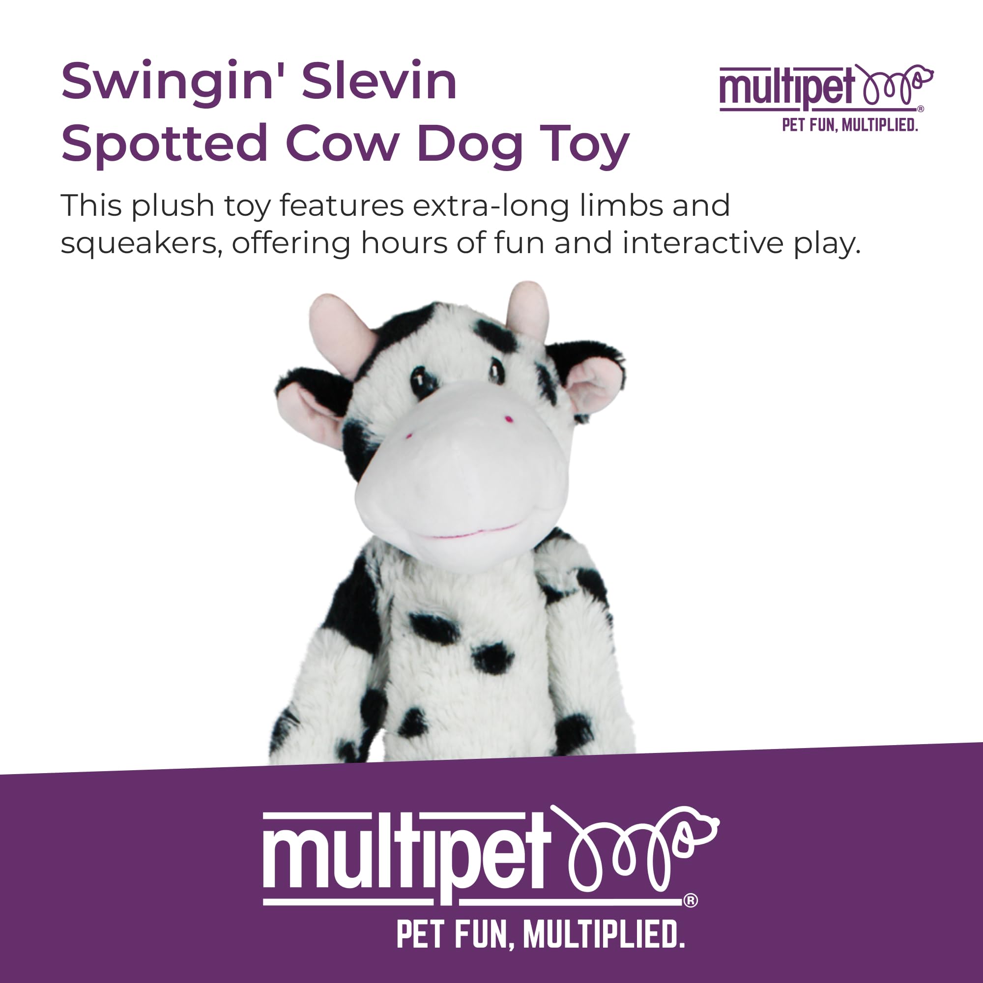 Multipet Swingin Slevin peluche suave para caricias y siestas