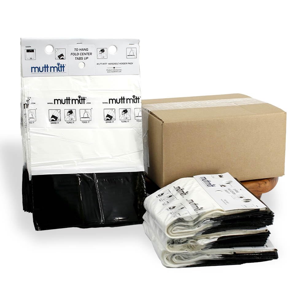 Mutt Mitt 2-ply, bolsas para desechos de perros, listas para caminata diaria.