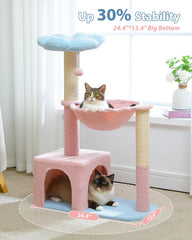 MUTTROS árbol para gatos, postes de sisal para afilar garras.