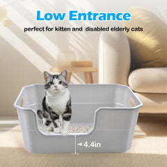 MUYG muyg-bandeja-gato-dimensiones-19-5x13-5x8-3, espacio amplio para tu felino