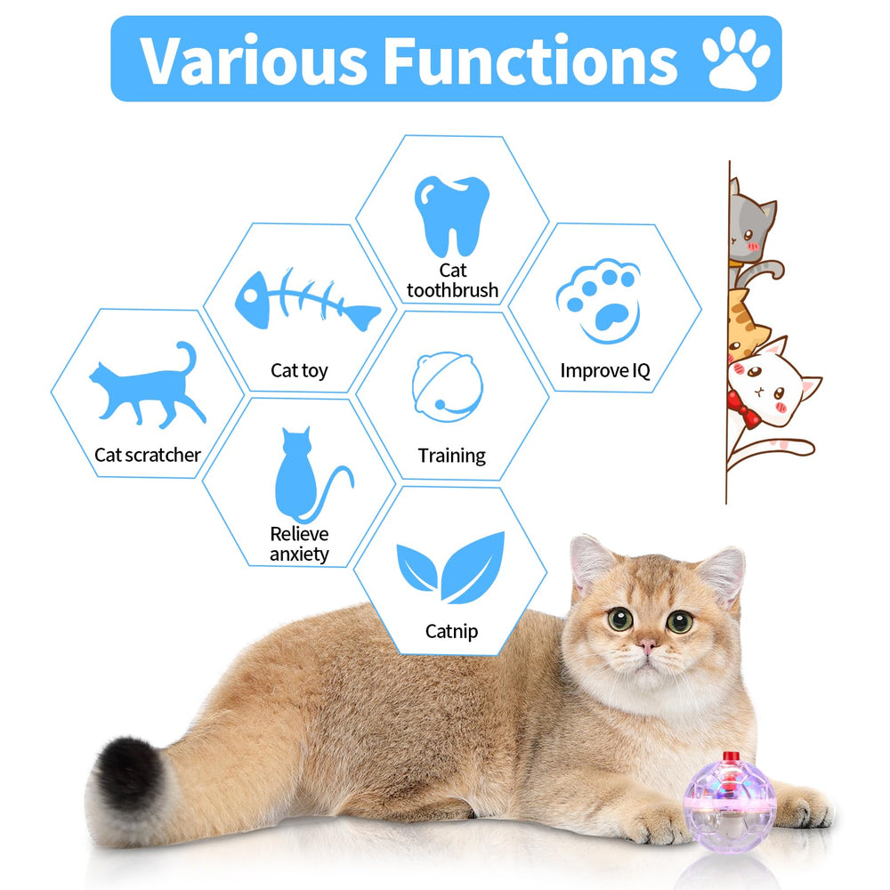 MVNIHEK tamano-bola-gato-3-5cm: tamaño ideal para jugar sin esfuerzo.