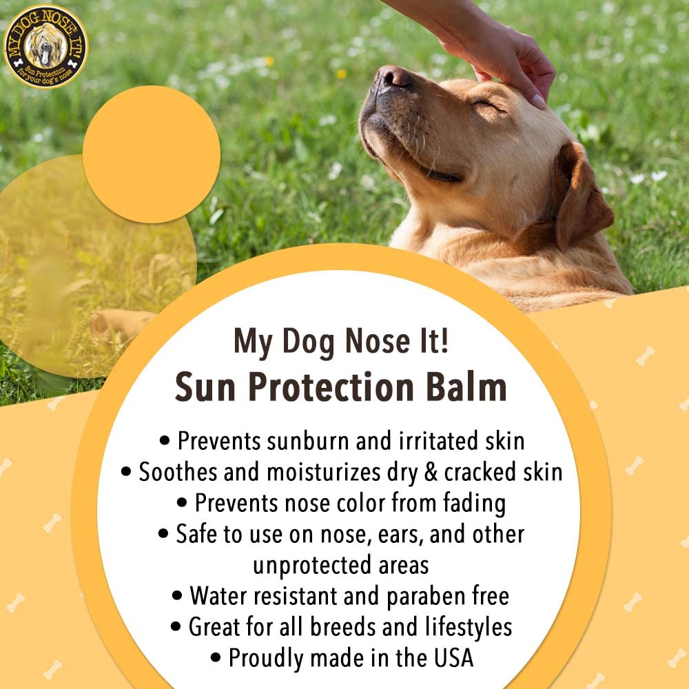 My Dog Nose It tratamiento suave para narices secas en perros de pelaje claro.