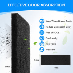 Filtro de carbono activado MyfatBOSS para Litter-Robot 3, reduce olores.