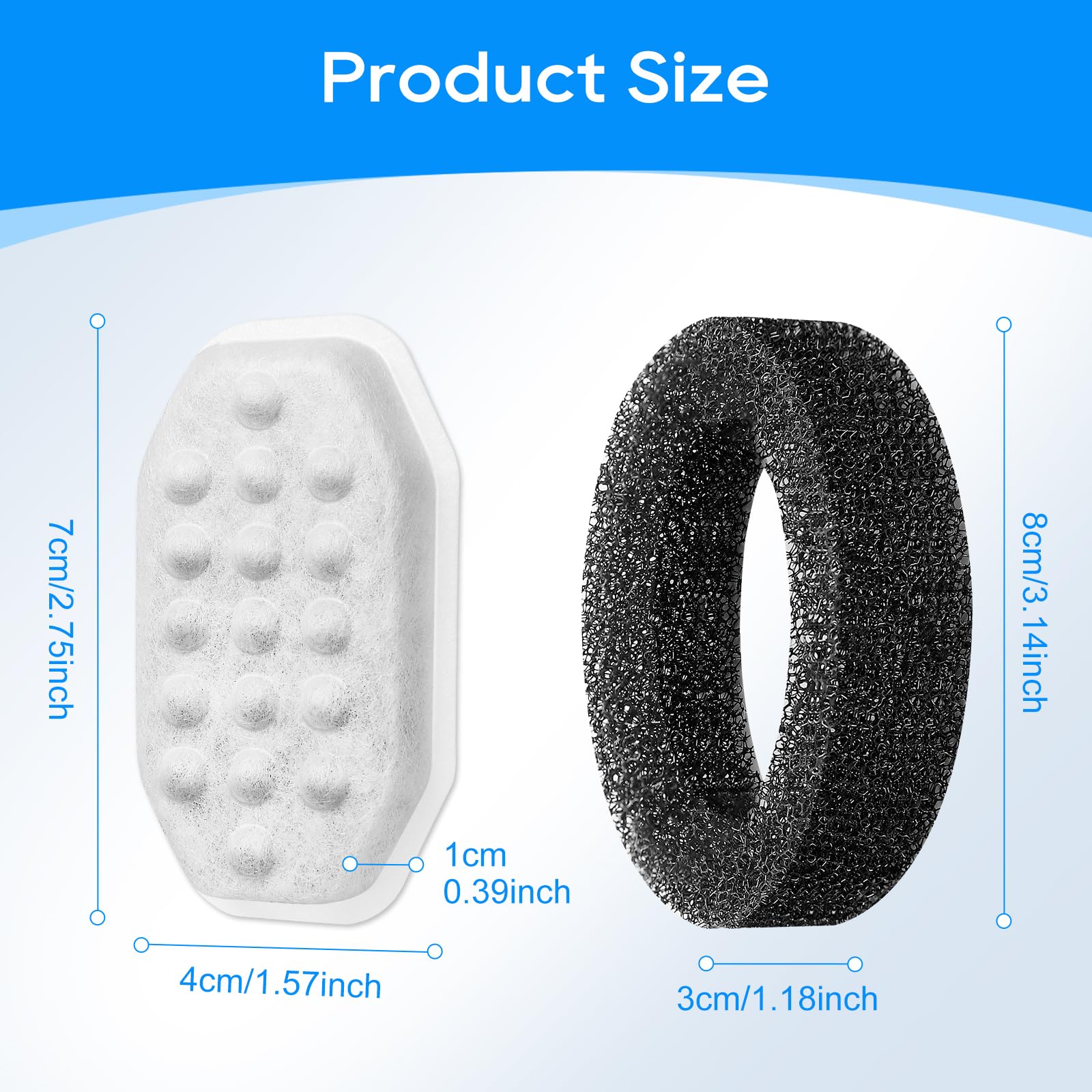 Remojo previo recomendado para evitar polvo al colocar el filtro