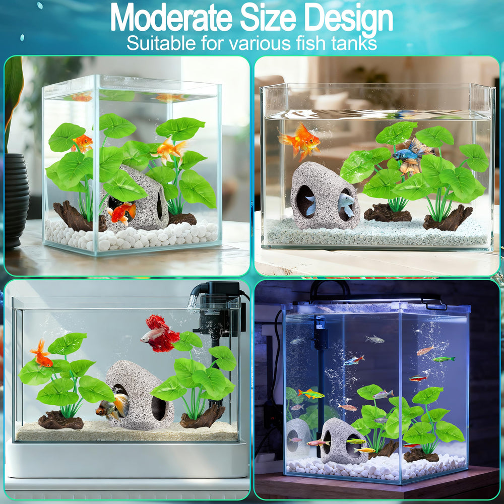 MyLifeUNIT decoración de acuario frontal, realista y fácil de integrar.