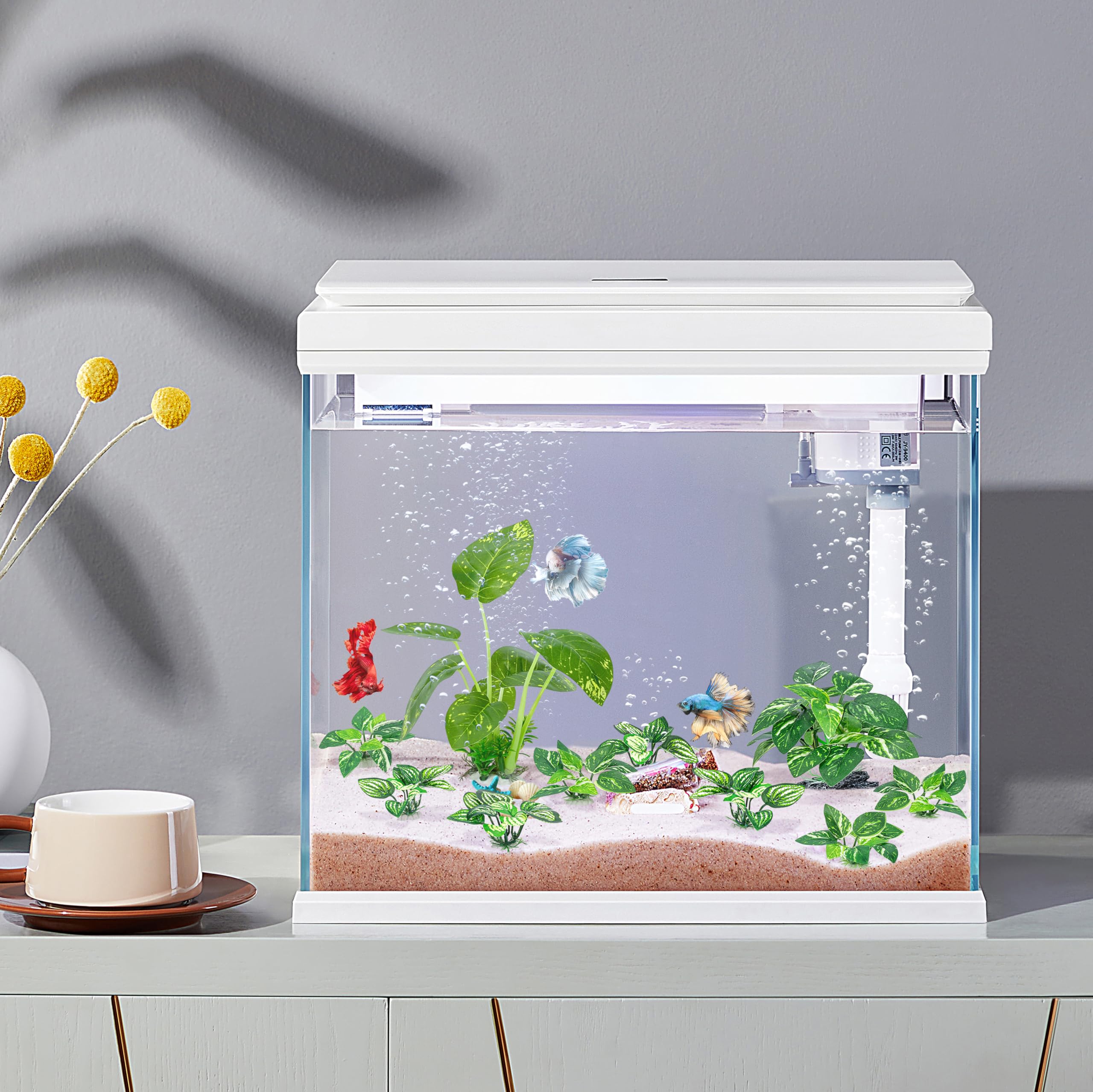 MyLifeUNIT plantas silk acuario pequeña-4: limpieza sencilla para uso prolongado y mantenimiento reducido