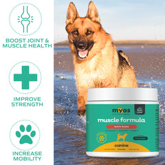 MYOS CANINE MUSCLE FORMULA fortetropin y mejillón verde; soporte natural para articulaciones