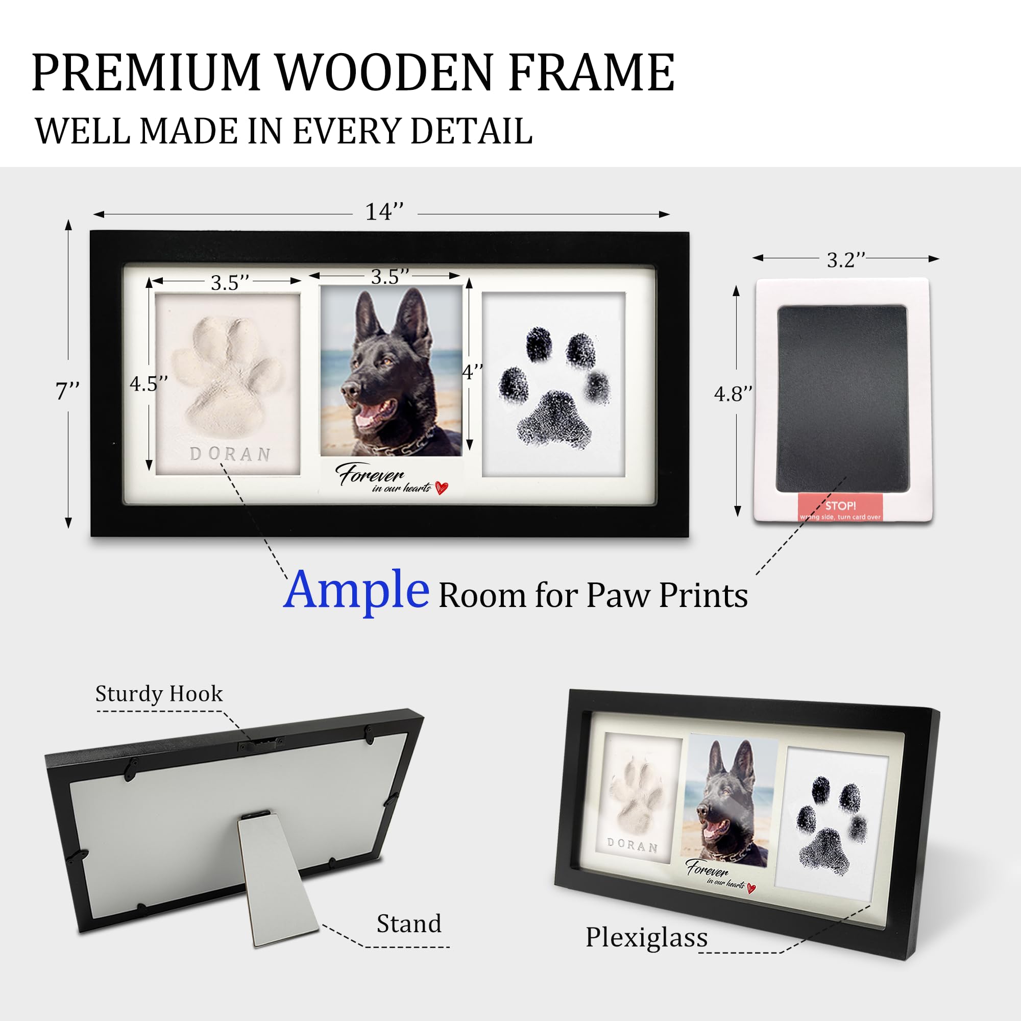 MYPAWLETS soporte para exhibir en mesa o pared.