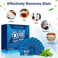 MySmile empaque individual de toallitas para dedo, higiene en cualquier lugar
