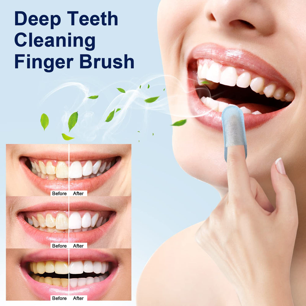 MySmile sabor menta en toallitas para dedo, aliento fresco