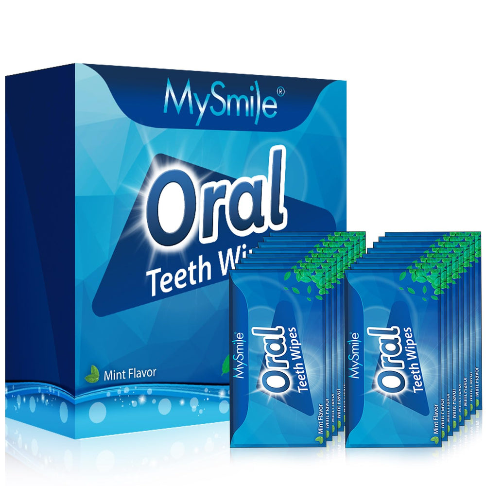 MySmile toallitas dentales para dedo, 100 unidades, limpieza práctica y fresca