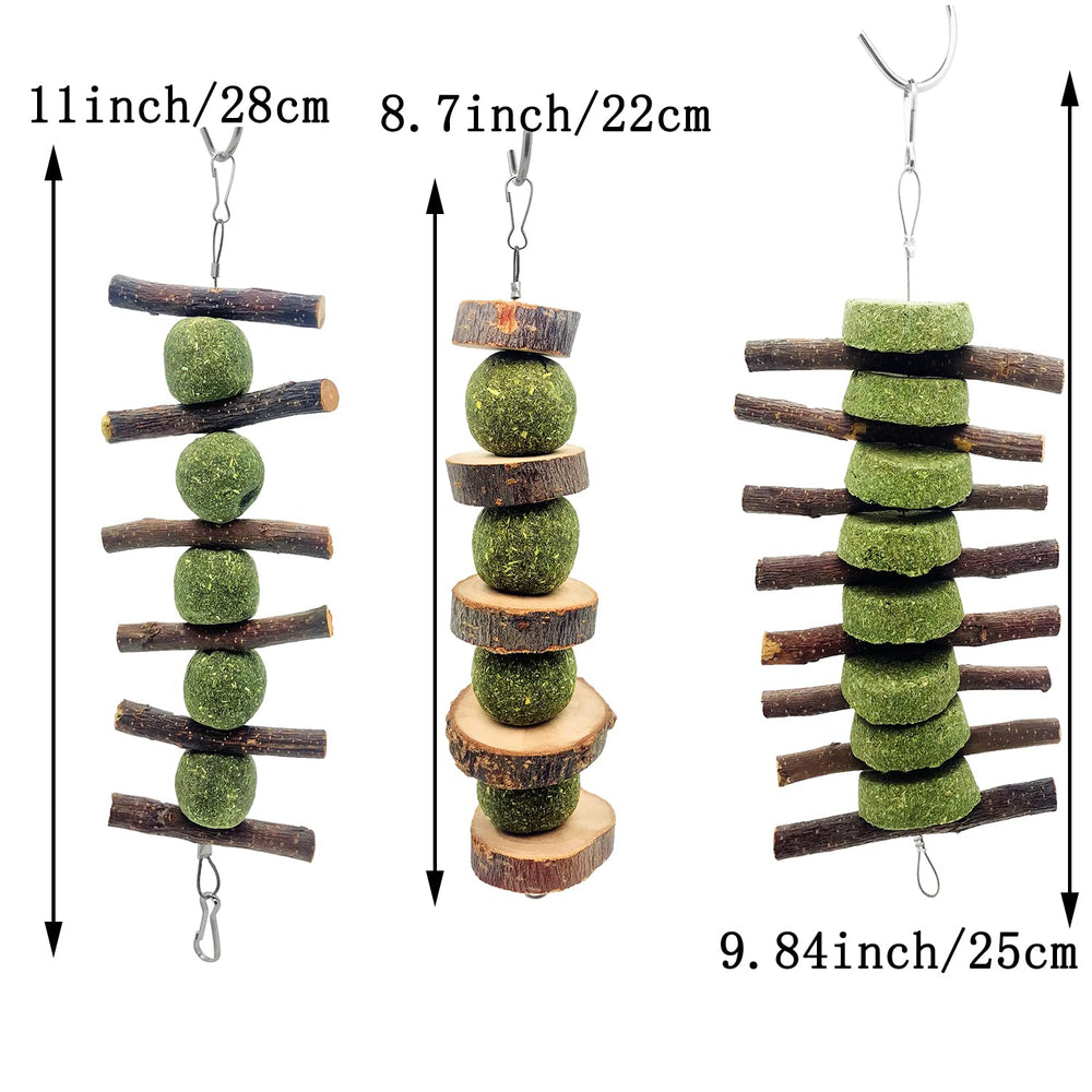 Palitos de madera de manzana natural MYYZMY para roedores