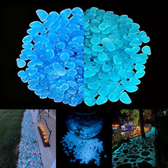 Piedras fosforescentes Mzekgxm para estanques, iluminación tranquila