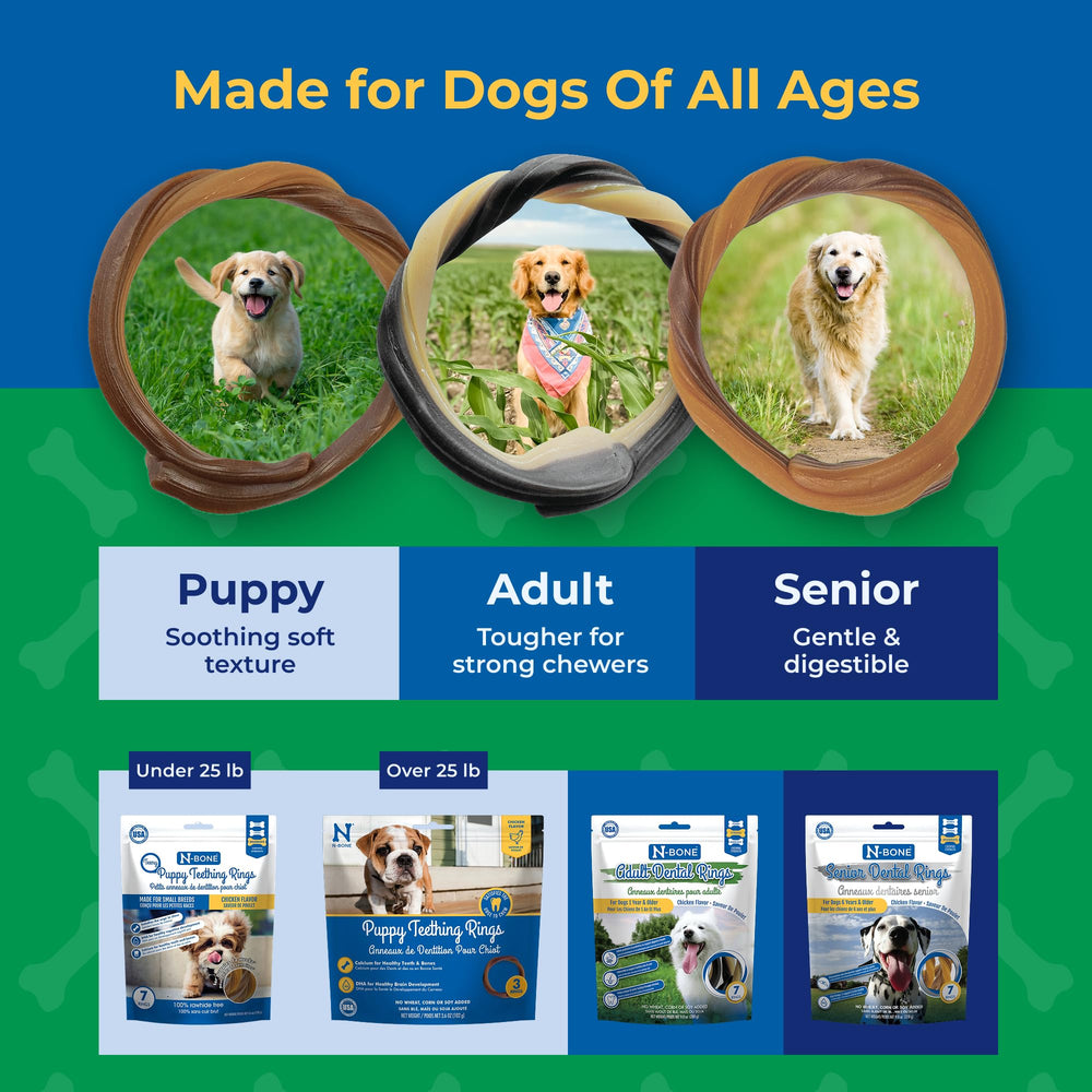 N-Bone anillos de dentición, promueven juego diario y alivio.