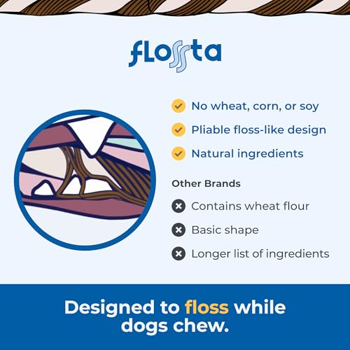N-Bone Flossta Textura Floss Dental: masticable para limpieza de dientes.
