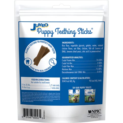 N-Bone Jumbo Puppy Teething Sticks cachorros grandes masticando sabor pollo