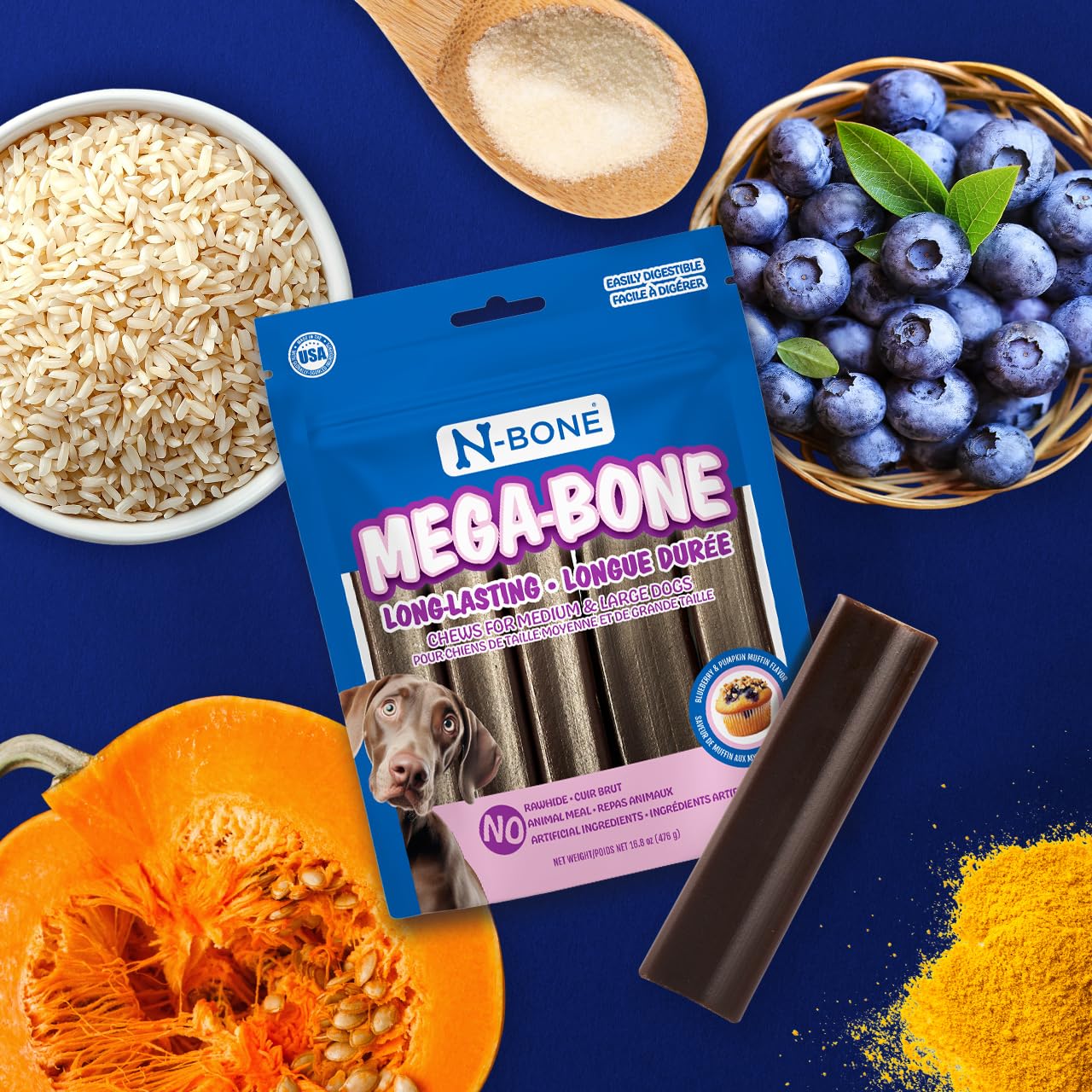 N-Bone Mega-Bone presenta 6 unidades listas para compartir.