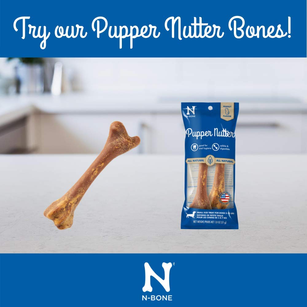 N-Bone Pupper Nutter sabor natural de pollo, fácil de digerir.