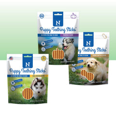 N-Bone Puppy Teething Sticks: empaque de variedad para probar sabores en cachorros