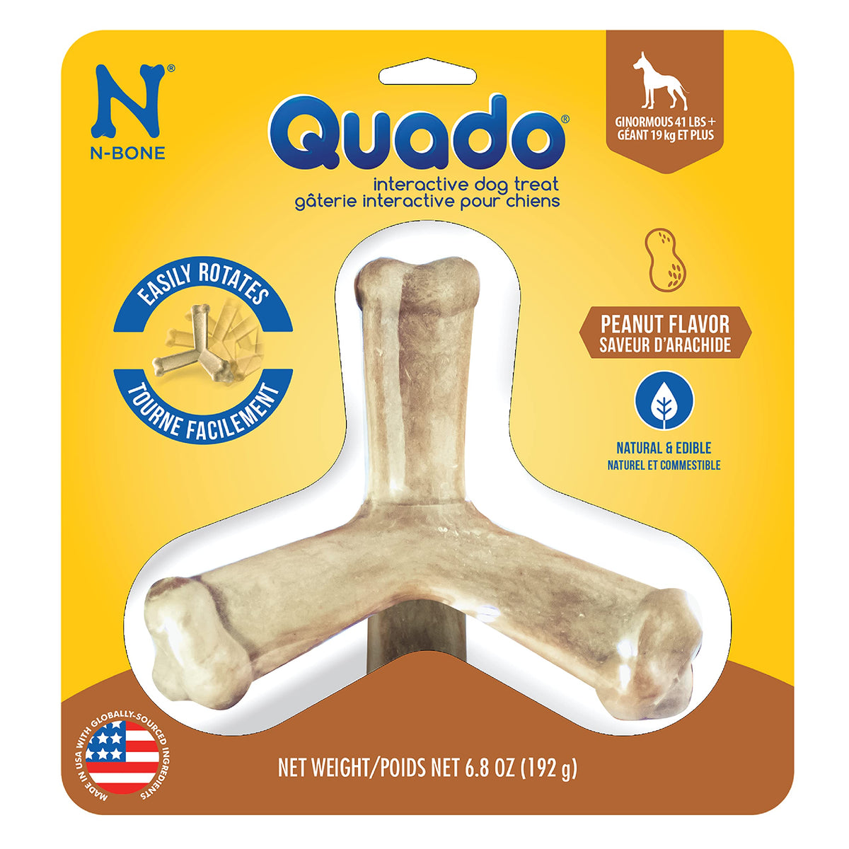 Quado interactivo de N-Bone con diseño 3D para masticación controlada.