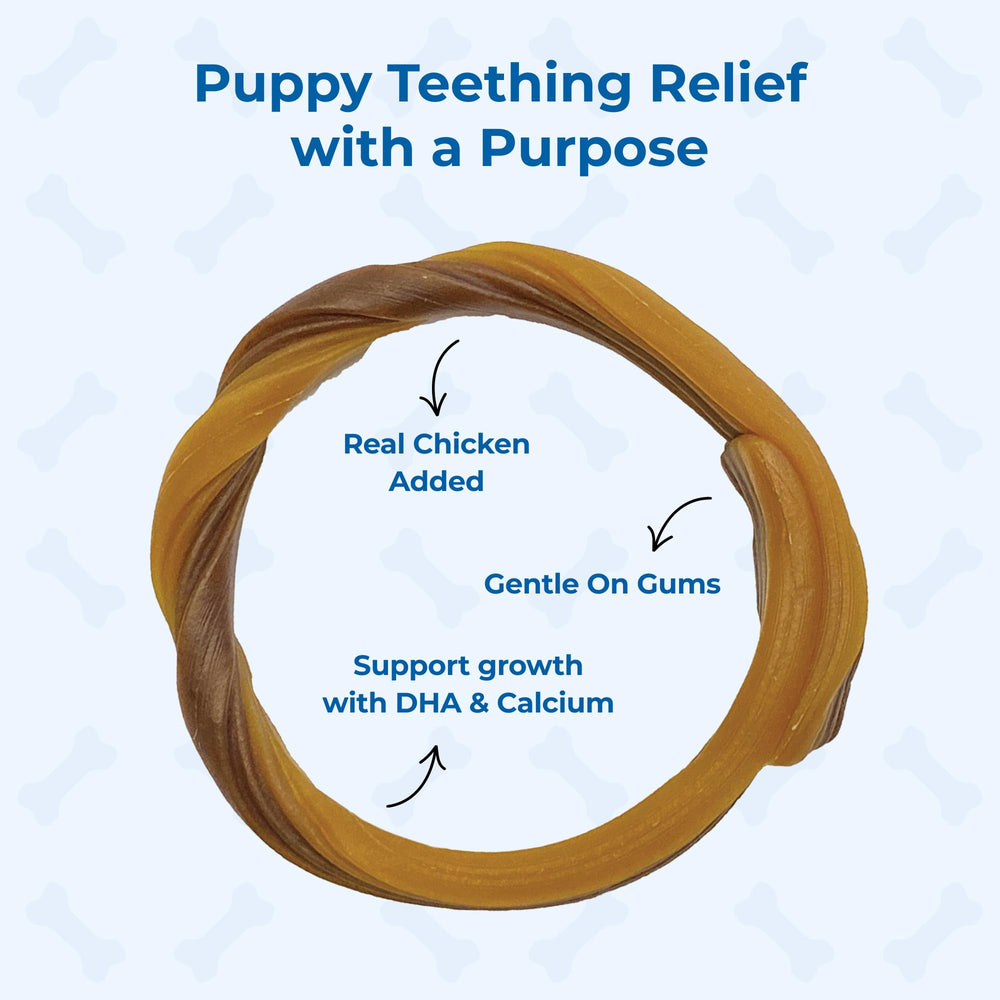 N-Bone DHA añadida para desarrollo cognitivo suave durante la dentición.